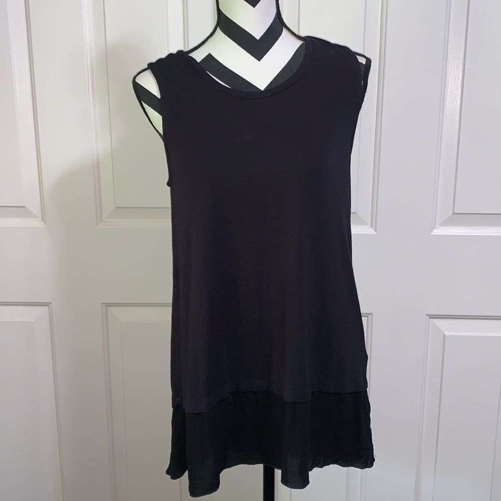 Soft Surroundings Black Sleeveless Top